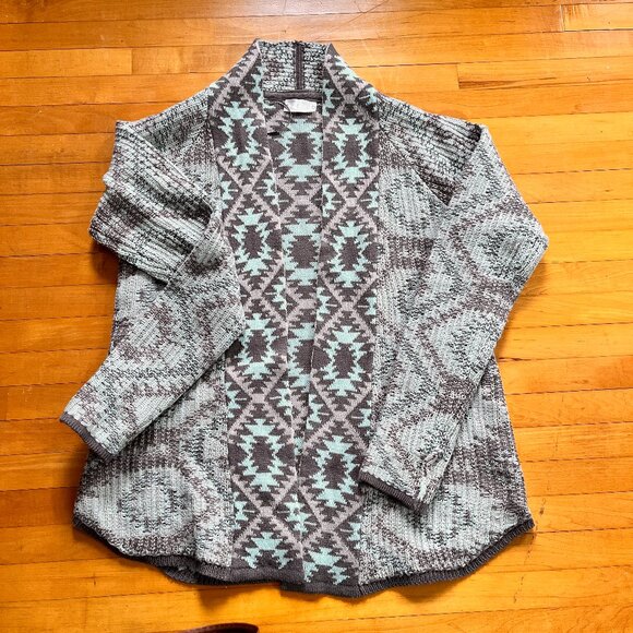 RETROD retro sweater pale mint green/pale brown , size Small - Picture 5 of 14